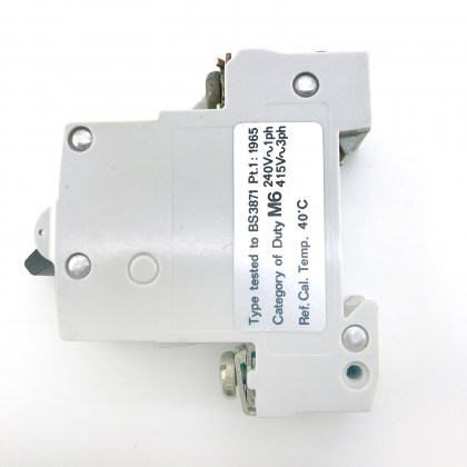 Proteus 606/2 M6 6A 6 Amp MCB Circuit Breaker Type 2